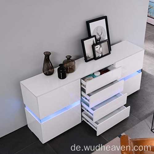 Hochglanz-Sideboard-Schrank-Geschirraufbewahrung